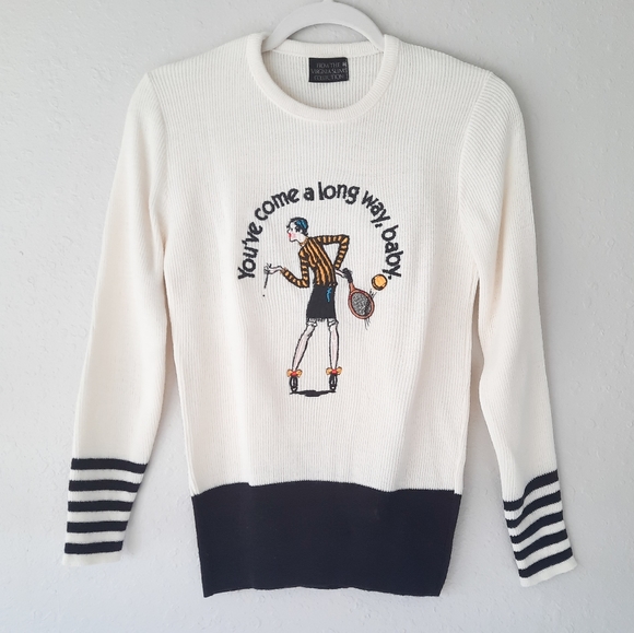 Sweaters - Vintage Virginia Slims Tennis Pullover Sweater NWT